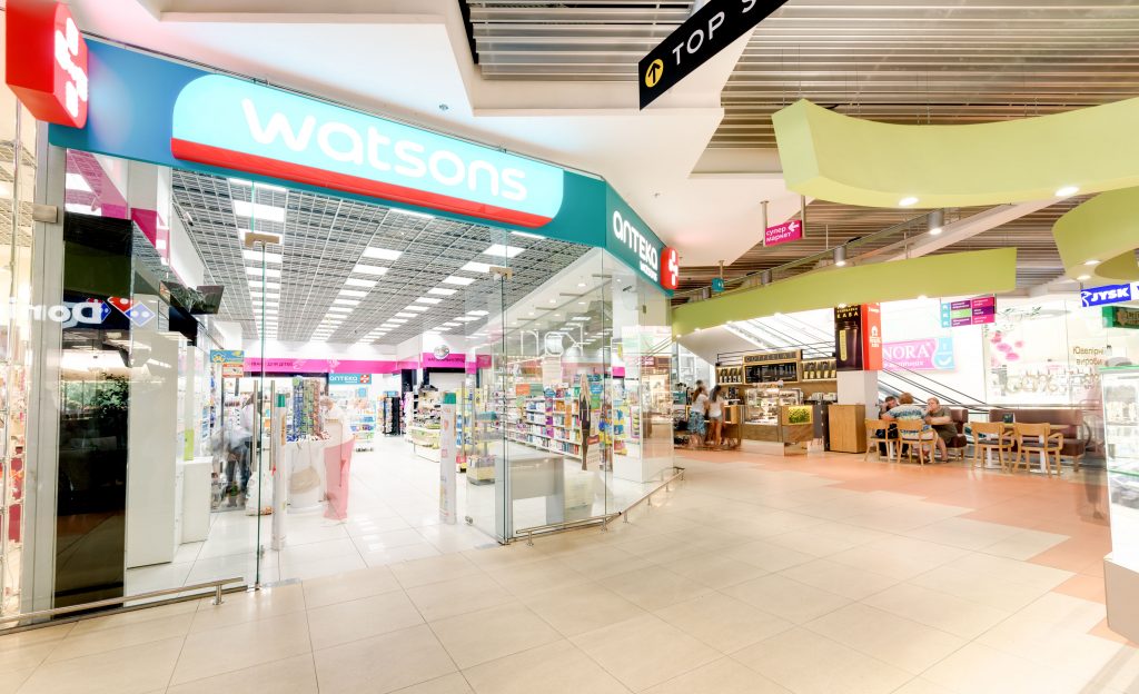 A Watsons store in Asia